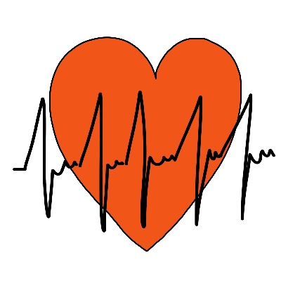 Hoe teken je een symbool voor hartslag hart gezondheid ziekenhuis zorg