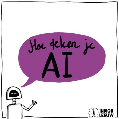 Hoe teken je AI kunstmatige Intelligentie symbool icon icoon AI tekenen